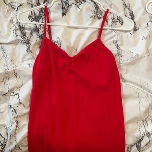 Red tank top